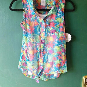 NWT Piper Sleeveless Blouse 90's Vibe